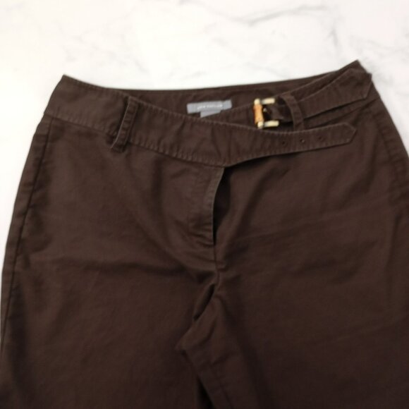 Ann Taylor Pants Size 10 Womens Brown Cotton-Blend - Picture 5 of 11